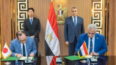 وزير الإنتاج الحربى يشهد مراسم توقيع مذكرة تفاهم مع شركة ميزوها اليابانية لتصنيع محطات توليد المياه من الهواء
