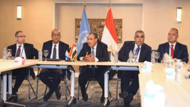 وزير الخارجية يلتقي مع المصريين العاملين في الأمم المتحدة بنيويورك