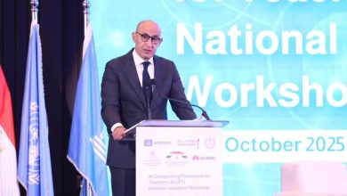 وزيرا "التربية والتعليم" و"الاتصالات وتكنولوجيا المعلومات" يشاهدان ورشة العمل الوطنية للتصديق على إطار كفاءات الذكاء الاصطناعي للمعلمين (AI CFT) بالتعاون مع المكتب الإقليمي لليونسكو بالقاهرة