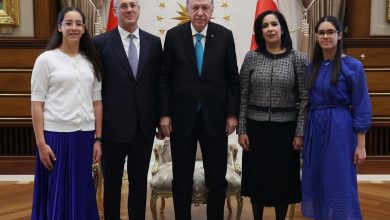 الرئيس التركى يستقبل وائل إبراهيم على بدوى الشيخ سفير مصر في تركيا