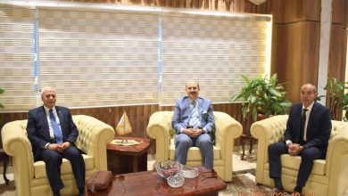 رئيس جامعة مدينة السادات يستقبل اللواء أركان حرب حمدى بخيت لإلقاء ندوة بكلية الطفولة المبكرة