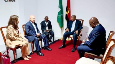 رئيس دولة أنجولا رئيس الاتحاد الأفريقي يستقبل وزير الصناعة والنقل