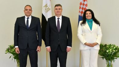 سفيرة مصر لدى كرواتيا تقدم أوراق اعتمادها إلى رئيس جمهورية كرواتيا