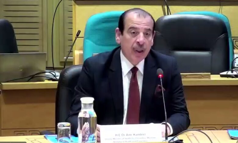 نائب وزير الصحة يشارك في الاجتماع الإقليمي الثاني والسبعين لمنظمة الصحة العالمية لإقليم شرق المتوسط