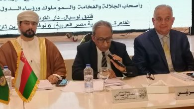 السفير محمدى أحمد النى خلال الاجتماع ٦٢ للاتحادات العربية النوعية المتخصصة