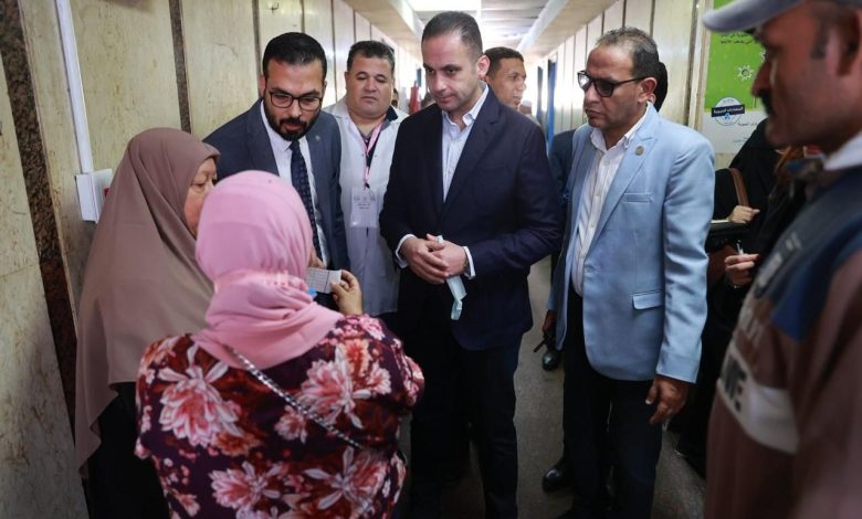 نائب وزير الصحة يتفقد مستشفى مطروح العام ومركز قلب مطروح