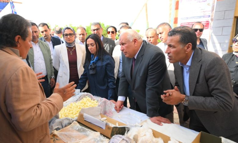 وزيرة التضامن الاجتماعي تتفقد وحدة إنتاج الحرير خلال زيارتها لمحافظة الوادي الجديد