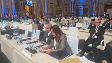 وزيرة التنمية المحلية والقائم بأعمال وزيرة البيئة تلقي بيان مصر في الدورة ٢١