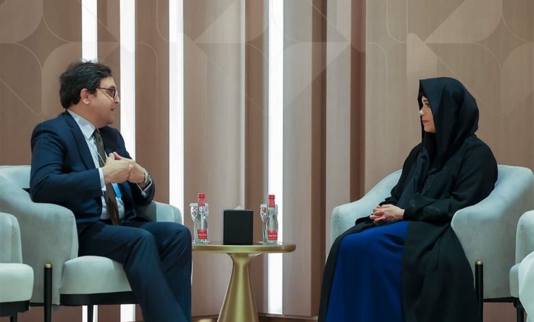 وزير الثقافة يلتقي الشيخة لطيفة بنت محمد بن راشد آل مكتوم رئيس هيئة الثقافة والفنون بدبي