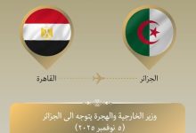 وزير الخارجية يتوجه إلى الجزائر