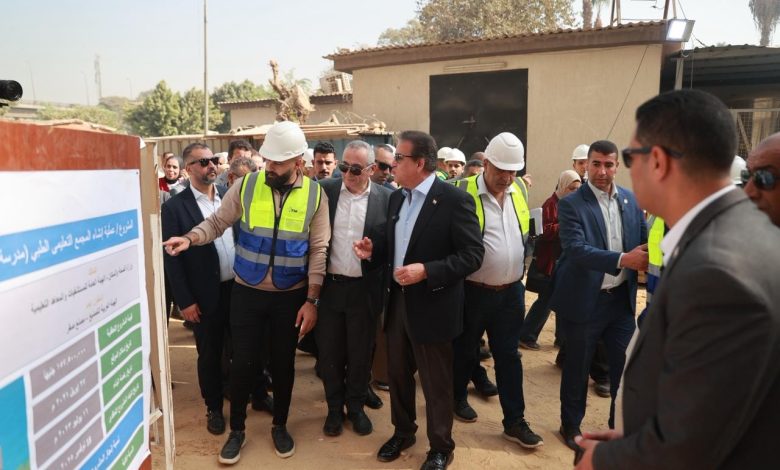 وزير الصحة يتفقد مشروع مبنى الطب الرياضي بالمعهد القومي للجهاز الحركي ويوجه بتسريع الأعمال الإنشائية