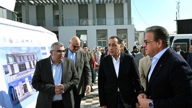 رئيس الوزراء يتفقد مشروع إنشاء مستشفى شبين القناطر المركزي