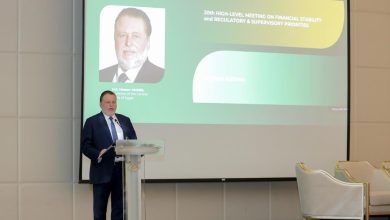 محافظ البنك المركزي المصري يلقي الكلمة الرئيسية في الاجتماع السنوي العشرين