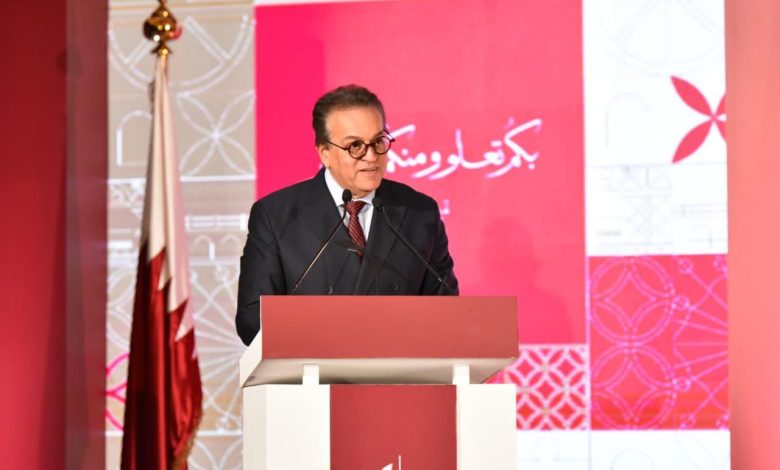 الدكتور خالد عبدالغفار يشهد احتفالية العيد الوطني لدولة قطر الشقيقة