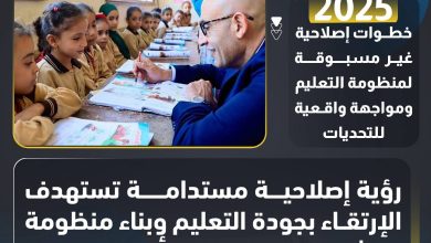 خطوات إصلاحية غير مسبوقة لمنظومة التعليم.. ومواجهة واقعية للتحديات