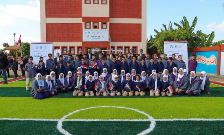 بتمويل من "ايثيدكو" وتنفيذ "مؤسسة مصر الخير" انتهاء عمليات تطوير وتجهيز مدرسة زهور المعرفة بمحافظه الأسكندرية