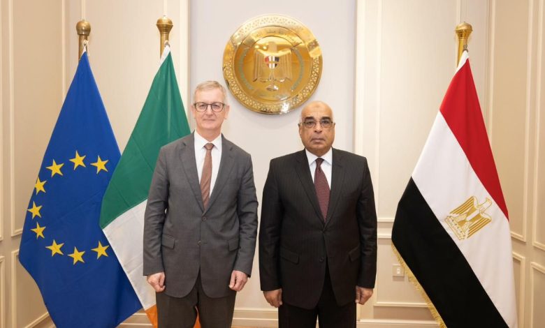 وزير العدل يستقبل السفير الإيرلندي بالقاهرة