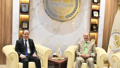 عزب يستقبل عضو مجلس الشيوخ ورئيس مجلس أمناء مدينة السادات لبحث سبل التعاون المشترك