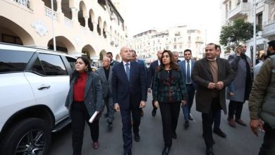 وزيرة التنمية المحلية ومحافظ القاهرة يتفقدان أعمال تطوير شارع إبراهيم بمنطقة الكوربة بمصر الجديدة