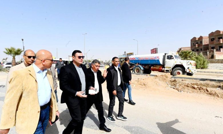 الشربيني يتفقد أعمال تطوير ورفع كفاءة الطرق بعدد من المناطق الحيوية بمدينة حدائق أكتوبر