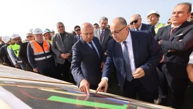 وزير النقل يتفقد محطة الشحن البحري الخاصة بخط (الرورو) الرابط بين مينائي دمياط وتريستا الإيطالي لمتابعة أعمال التشغيل والتداول بسفينة الرورو OLYMPOS SEAWAYS