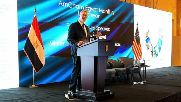"بدوي" أمام غرفة التجارة الأمريكية: ​توفير كامل احتياجات قطاعات الدولة من الغاز والمواد البترولية منذ يوليو الماضي