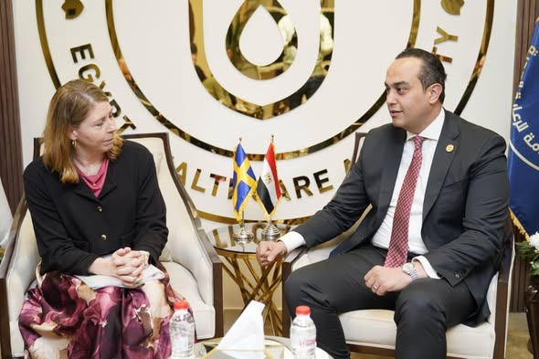 السبكي يستقبل وزيرة الصحة والرعاية الاجتماعية بمملكة السويد وسفير السويد بالقاهرة وممثلي كبرى الشركات السويدية