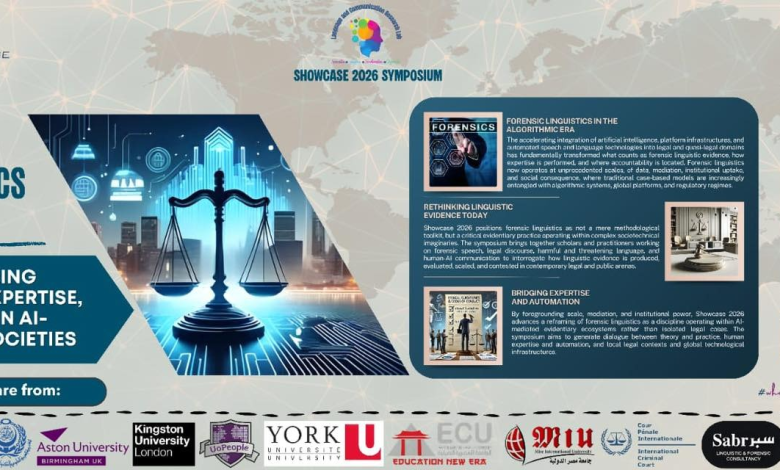 انطلاق فعاليات “Showcase 2026” في اللسانيات الجنائية بمشاركة دولية واسعة