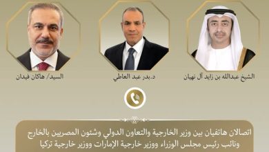اتصالان هاتفيان لوزير الخارجية مع نظيريه الإماراتي والتركي لبحث تداعيات التصعيد العسكري بالمنطقة