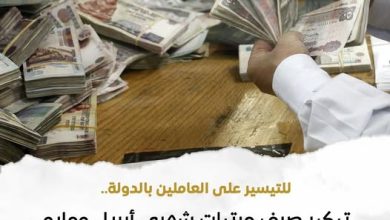 تبكير صرف مرتبات شهري أبريل ومايو 2026 ليبدأ من يوم 16 من كل شهر