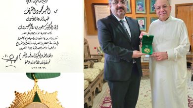 د. سيمور نصيروف يحصل على وسام الختم النبوي تقديرًا لجهوده العلمية ونشر قيم التسامح