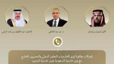 عبد العاطي يبحث هاتفياً مع نظيريه السعودي والبحريني جهود خفض التصعيد ويؤكد تضامن مصر الكامل مع دول الخليج الشقيقة