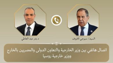 وزير الخارجية يبحث هاتفياً مع نظيره الروسي جهود خفض التصعيد بالإقليم