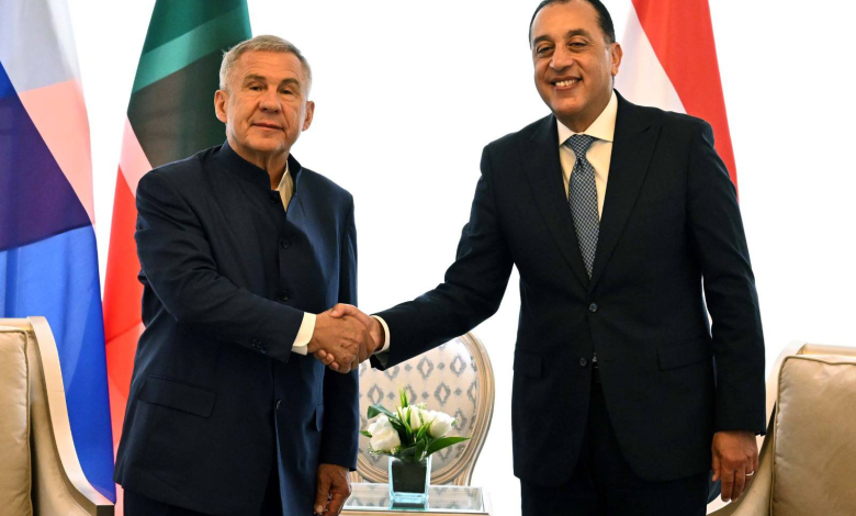 رئيس الوزراء يستقبل رئيس جمهورية تتارستان بروسيا الاتحادية