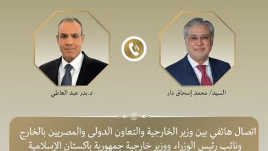اتصال هاتفي بين وزير الخارجية ونظيره الباكستاني لبحث مسار المفاوضات الأمريكية – الإيرانية