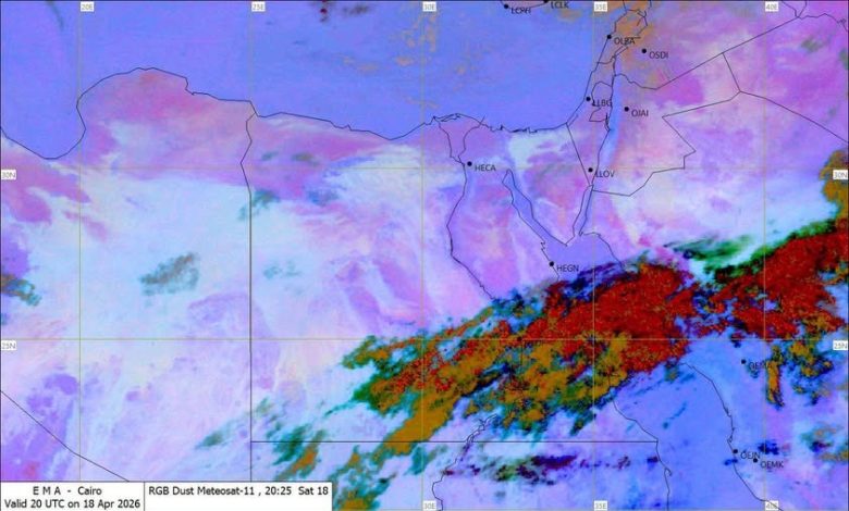 الأرصاد الجوية: استمرار فرص سقوط الأمطار على جنوب الصعيد وسلاسل جبال البحر الأحمر