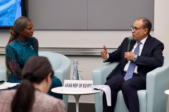 وزير الخارجية يشارك في جلسة للبنك الدولي حول تعزيز الإنتاج الصحي