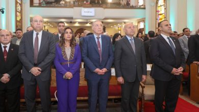 وزيرة التنمية المحلية والبيئة تشارك في احتفالية الطائفة الإنجيلية بعيد القيامة المجيد