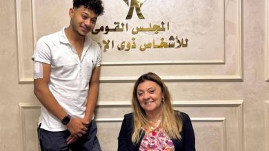 المشرف العام على القومي للأشخاص ذوي الإعاقة تستقبل الفارس محمود سامح