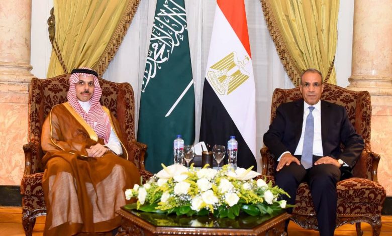 وزير الخارجية يبحث مع نظيره السعودي سبل تعزيز العلاقات الثنائية والتطورات الإقليمية