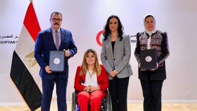 وزيرة التضامن الاجتماعي تشهد توقيع بروتوكول تعاون بين الهلال الأحمر المصري والمجلس القومي للأشخاص ذوي الإعاقة