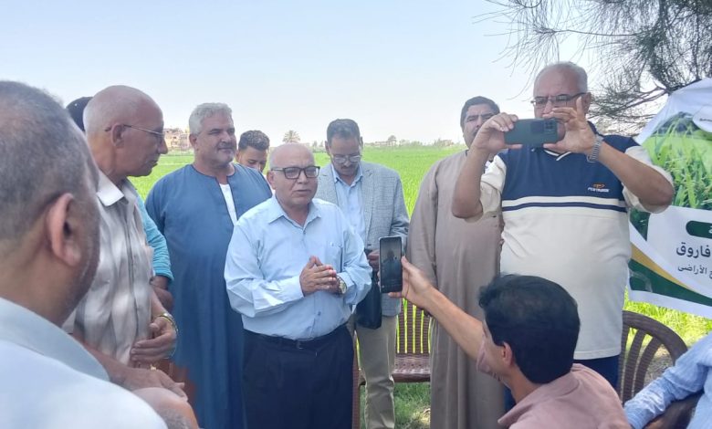 تدشين مشروع الزراعة التكاملية (استزراع أسماك البلطي في حقول الأرز) بمحافظة البحيرة