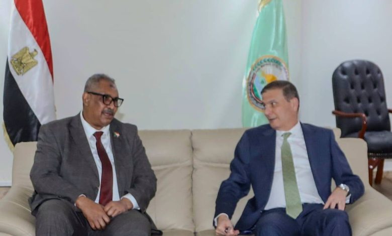 وزير الزراعة يستقبل نظيره السوداني ومدير المنظمة العربية لبحث ملفات التكامل والأمن الغذائي