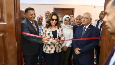 وزيرة التنمية المحلية والبيئة ومحافظ القليوبية يفتتحان المركز التكنولوجي الجديد بالوحدة المحلية بأجهور الكبرى بمركز طوخ