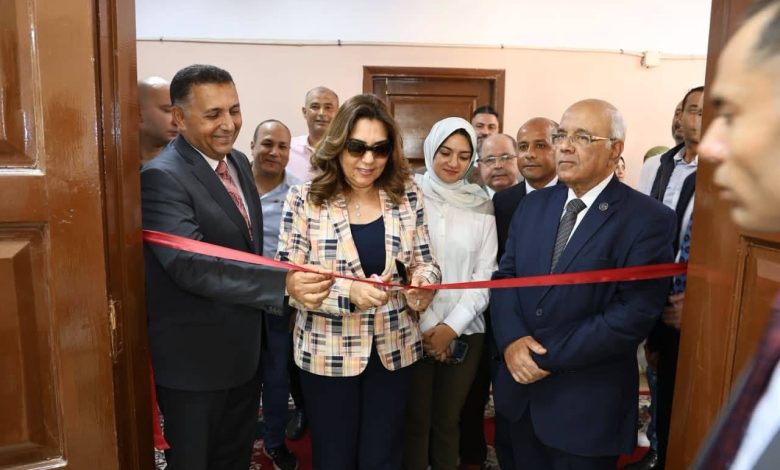 وزيرة التنمية المحلية والبيئة ومحافظ القليوبية يفتتحان المركز التكنولوجي الجديد بالوحدة المحلية بأجهور الكبرى بمركز طوخ