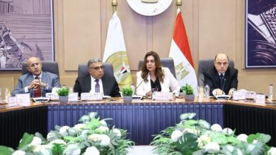 وزيرة التنمية المحلية والبيئة تتابع مع محافظي الدقهلية والغربية ورئيس الهيئة العربية للتصنيع الموقف التنفيذي لمشروع تطهير مصرف كيتشنر مكون المخلفات الصلبة