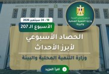 بالإنفوجراف "التنمية المحلية والبيئة × أسبوع"