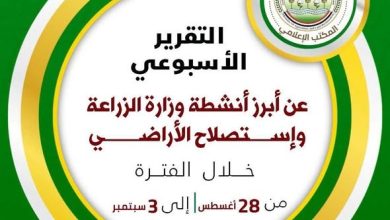 "الزراعة" تستعرض جهودها في دعم المزارعين وتحقيق الأمن الغذائي خلال الأسبوع الأول من سبتمبر الجاري