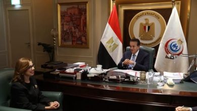 عبد الغفار يستقبل سفيرة مصر لدى سنغافورة لبحث آفاق التعاون الصحي بين البلدين