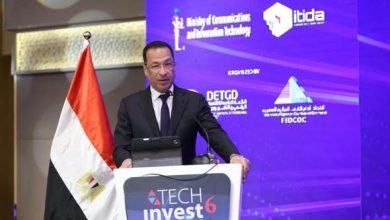 هندي يفتتح الدورة السادسة لمؤتمر "Tech Invest Egypt"